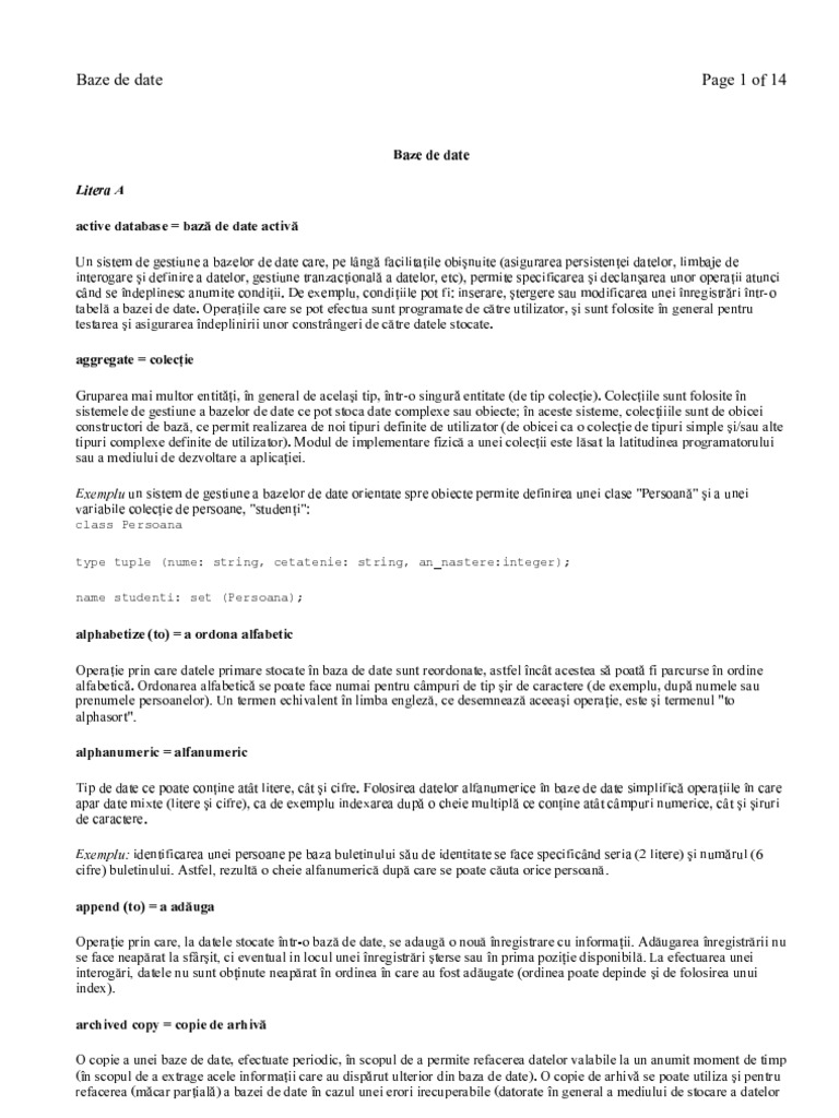 Dictionar Informatica Englez Roman