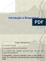 Aula 1 - Introdução a Bioquímica e Água