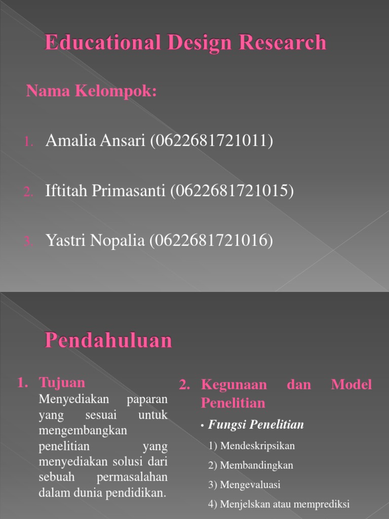 Educational Design Research PDF Kognisi Science