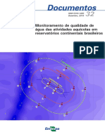 Monitoramento de Qualidade de Água Das Atividades Aquícolas em Reservatórios Continentais Brasileiros