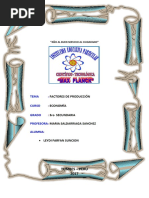 FACTORES PRODUCTIVOS