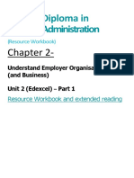 BA Chapter 2 Understand Employer Organisations Resource Workbook