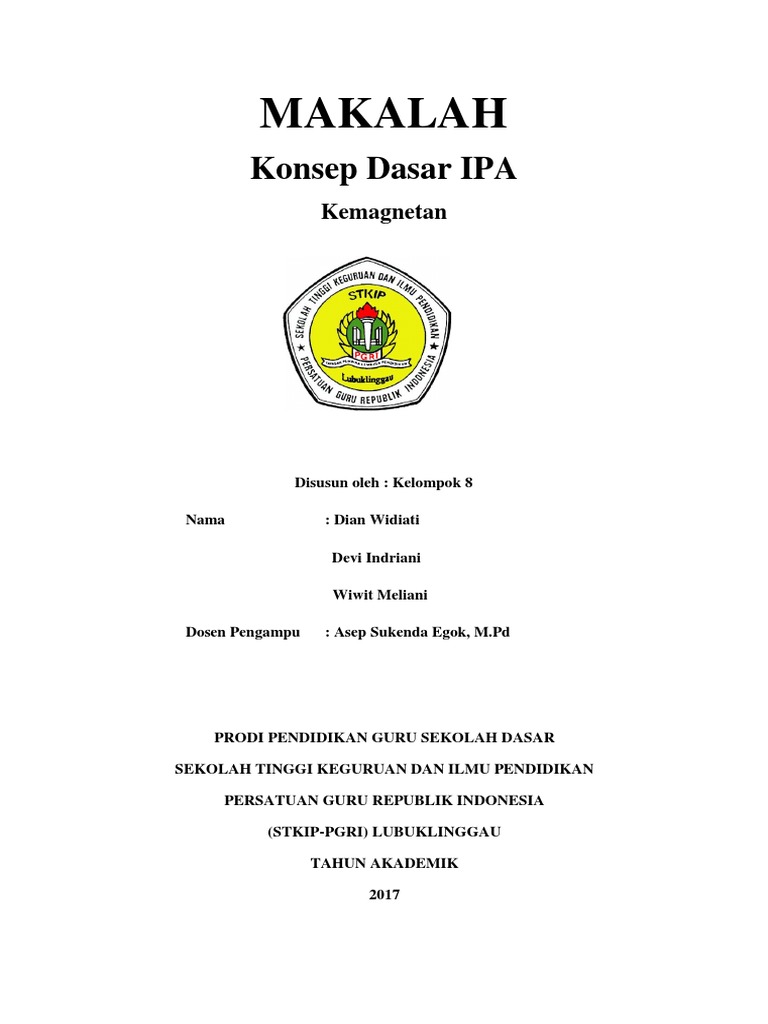 Makalah Ipa Kemagnetan Kelompok 8 Dian