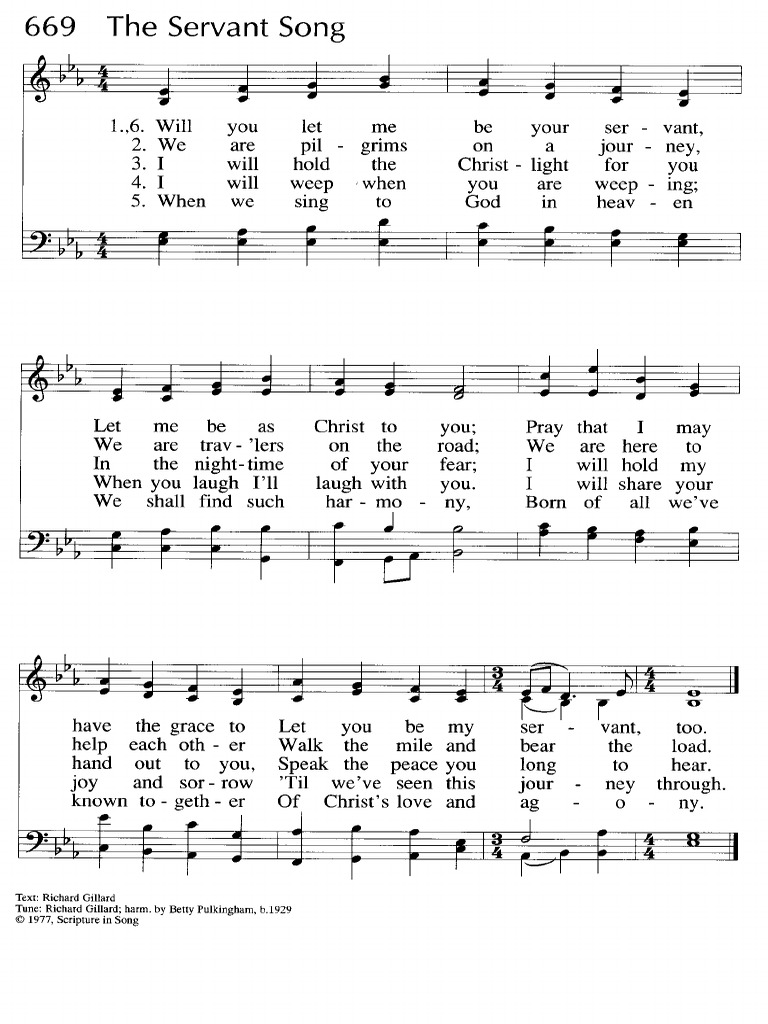 Gc669 The Servant Song