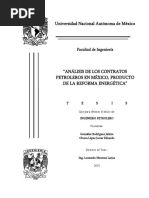 Tesis Análisis de Los Contratos Petroleros en México