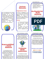 Triptico Cuidado Del Medio Ambiente