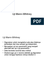 Uji Mann Whitney