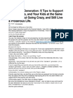 Sandwich' Generation: 5 Tips To Support Your Parents, and Your Kids at The Same Time, Without Going Crazy, and Still Live A Proserous Life