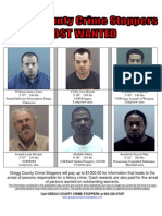 Gregg County Crime Stoppers Most Wanted Poster