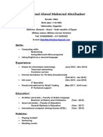 Belal AbuGhadeer's CV PDF