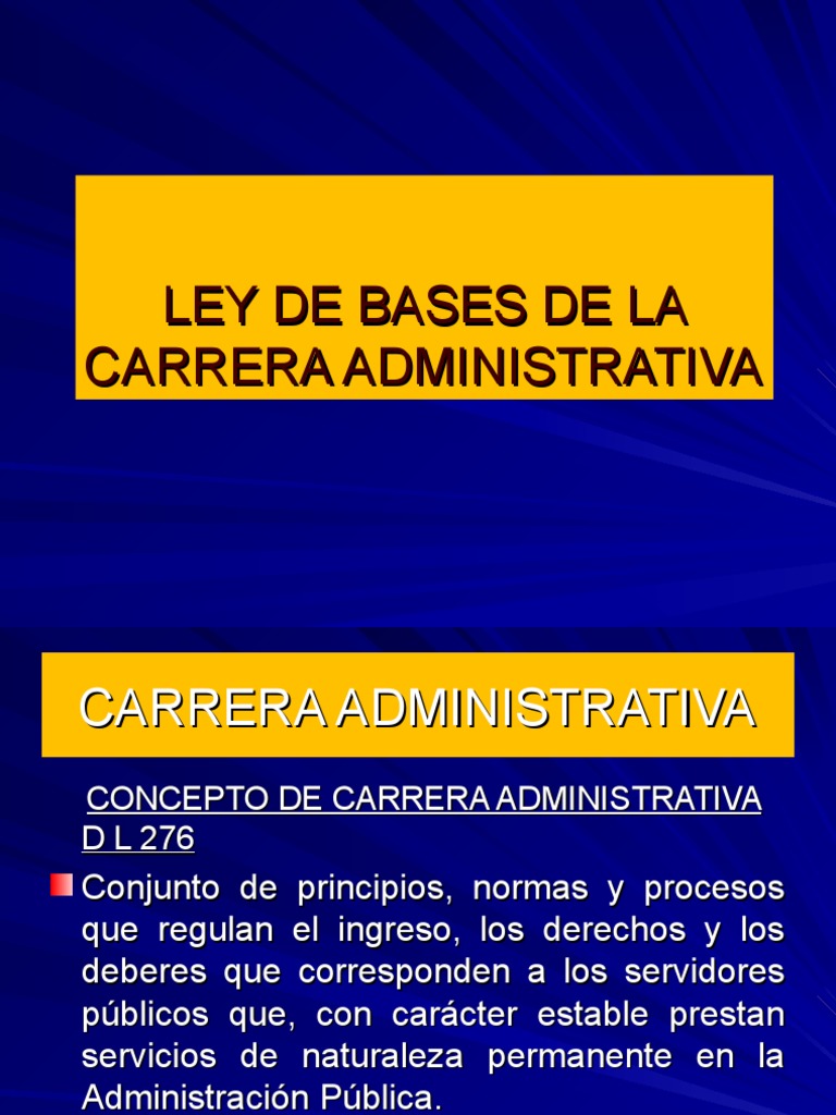 . 276 - Carrera Administrativa-2017. | PDF | Servicio Civil |  Administración Pública