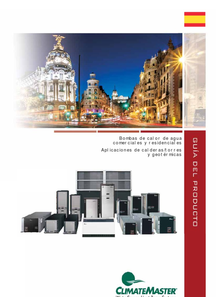 Ep021 Climatemaster 50hz Water Source Heat Pump Product Guide Spanish ...