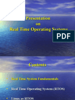 Presentation On Real Time Operating Systems