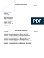 Conceptos de Obra - Costos y Presupuestos