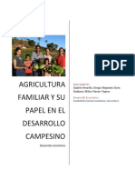 Agricultura Familiar y Su Papel en El Desarrollo Campesino