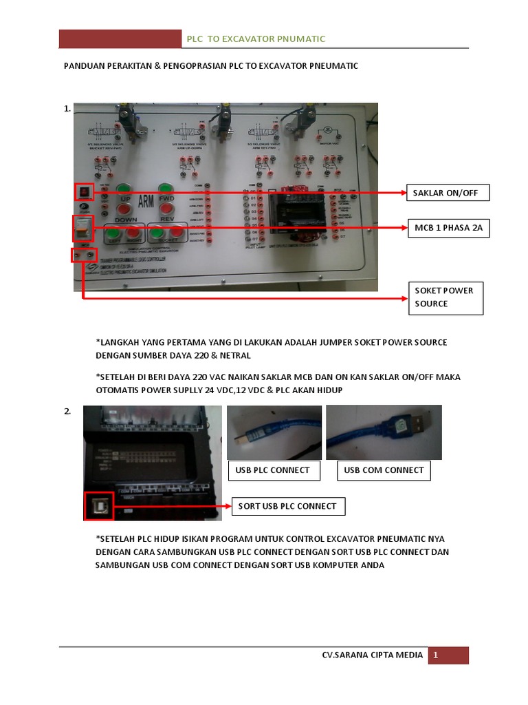 Panduan PLC untuk Excavator Pneumatik | PDF | Griya & Taman