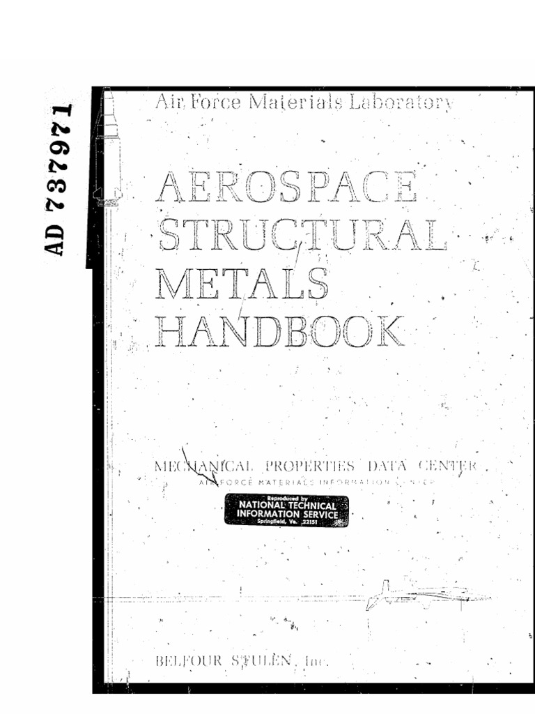 Aerospace Structural Metals Handbook, Volume 2 PDF Copyright Alloy