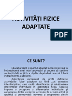 ACTIVITĂȚII FIZICE ADAPTATE