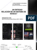 Diagrama Entidad-Relación de Un Sistema de Música