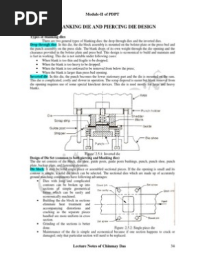 Blanking and Piercing Die Design