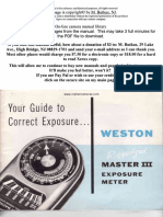 Weston - Master - III Instructions PDF