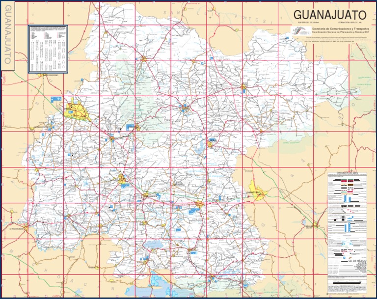 Mapa Guanajuato PDF | PDF | Deportes
