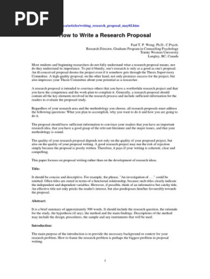 Proposal