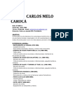 Curriculum Carlos Melo