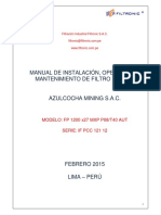 Manual Operacion Filtro Prensa 1200 X 27 MXP