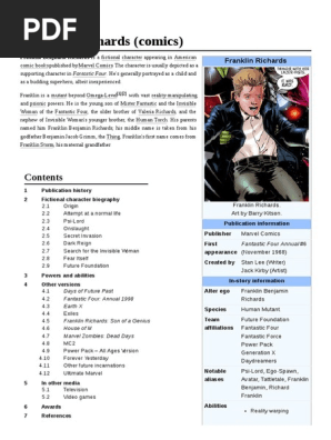 Franklin Richards Comics Marvel Comics Characters - 