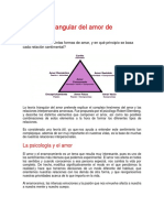 La Teoría Triangular Del Amor de Sternberg