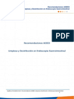 Recomendaciones AEEED Limpieza y Desinfección en Endoscopia Gastrointestinal PDF