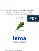 IEMA Acorn Recognition Scheme - Guidelines