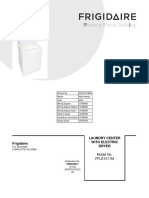 Frigidaire Laundry Center Wiring Diagrams and Owner's Manual