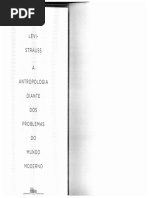 LEVI-STRAUSS, Claude. a Antropologia Diante Dos Problemas Do Mundo Moderno