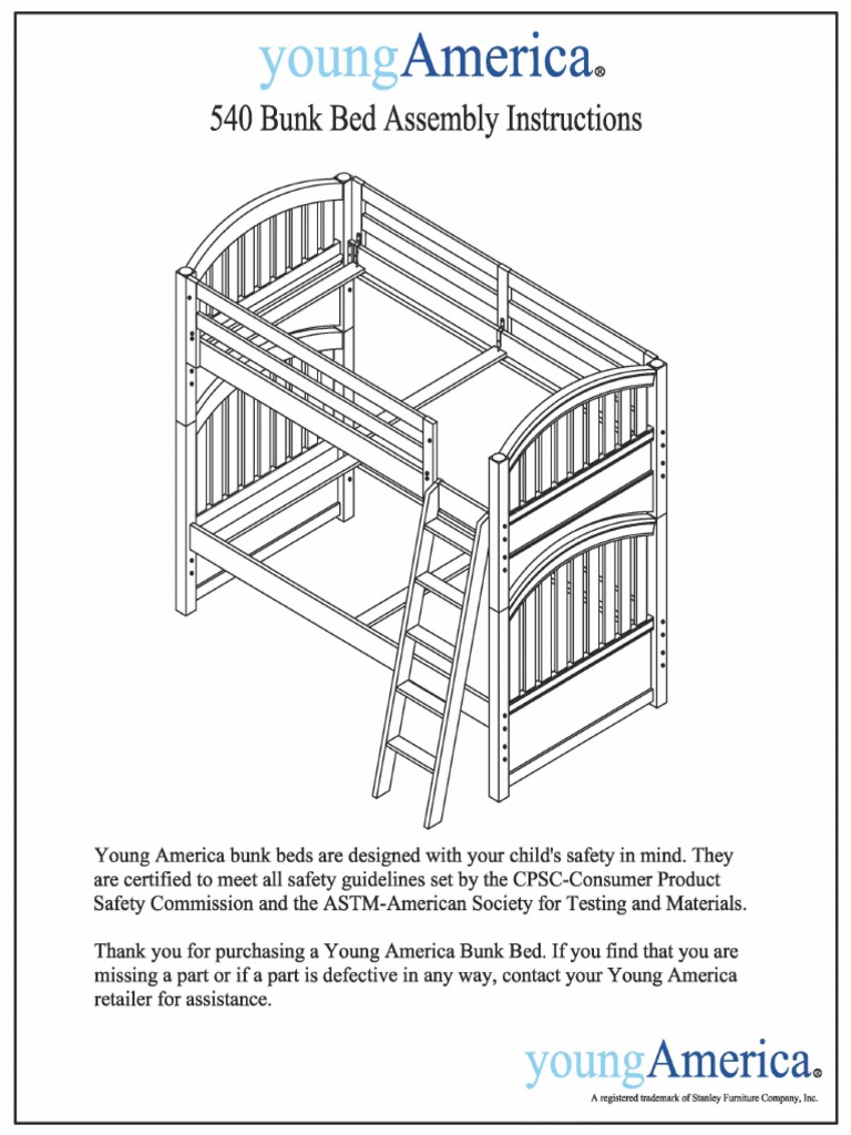 Bunk Bed Instructions PDF Screw Bed