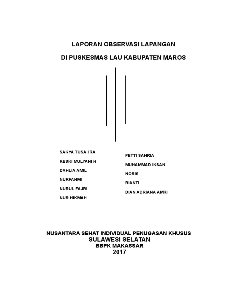 Laporan Observasi Lapangan