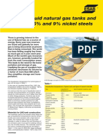 Welding LNG Tank and Vessel in 5 and 9 Nickel Steel