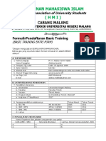 Formulir Pendaftaran Basic Training 2017