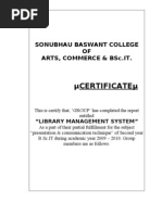 Download Library Management System Project by prachi5711 SN36670779 doc pdf