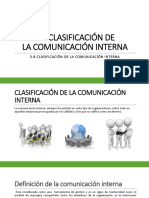 Clasificación de la comunicación interna en organizaciones