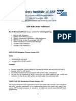 SCM Order Fulfillment Outline