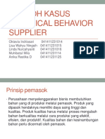 Contoh Kasus Unethical Behavior Supplier