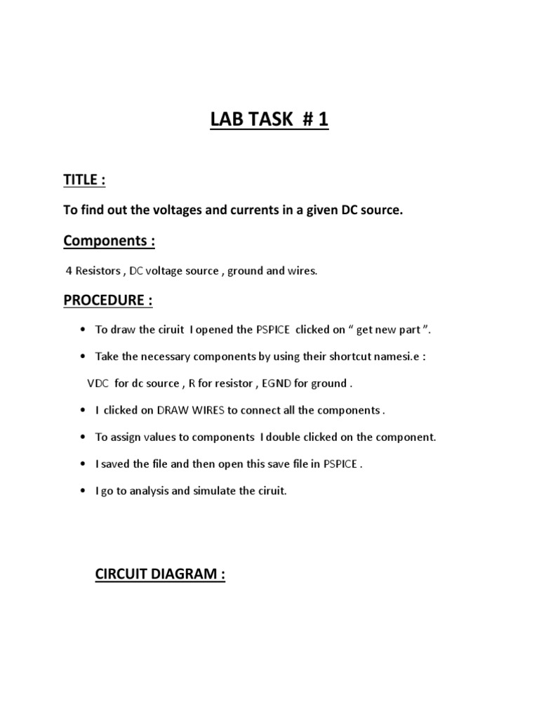 Lab Task # 1: Title | PDF | Science & Mathematics | Computers