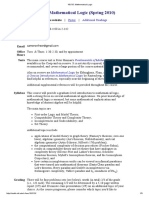 18.515: Mathematical Logic (Spring 2010) : Poster Additional Readings