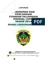 Laporan SPM LH Kab Madiun Tahun 2014