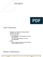 Doing More With Less: Lean Production Systems