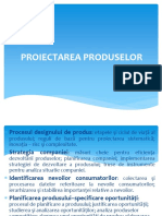  Proiectarea Produselor