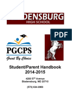 2014-2015 Student-Parent Handbook Updated