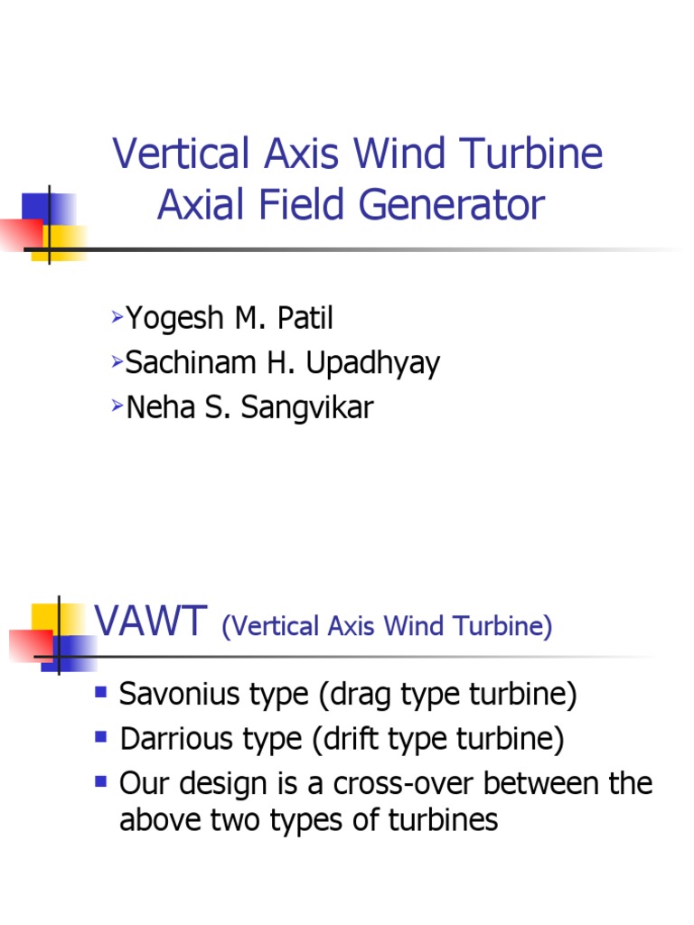 Vertical Axis Wind Turbine Design Guide | PDF | Sustainable Development ...
